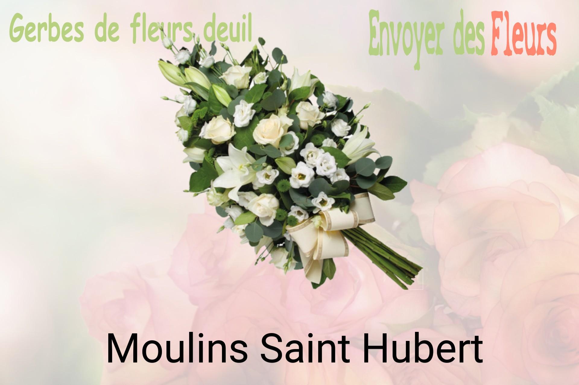 Gerbe de fleurs de deuil livrée à Moulins-Saint-Hubert